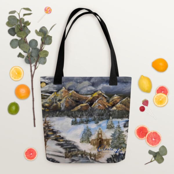 Steeple in the Lonely Mountains Tote Bag