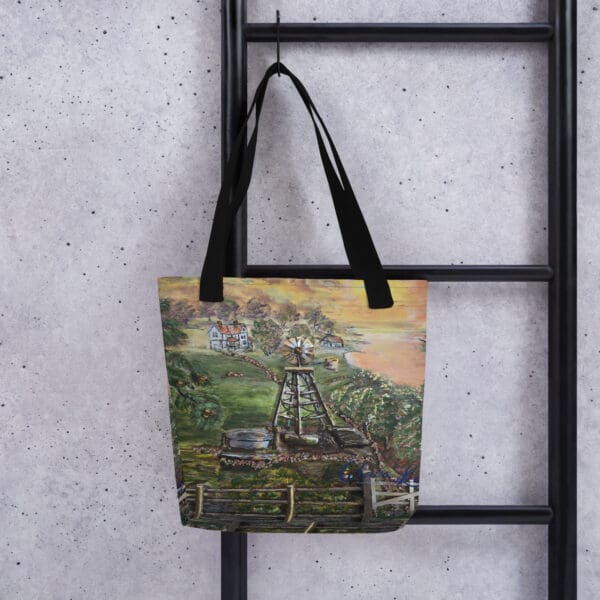 Windmill Farmhouse Tote Bag