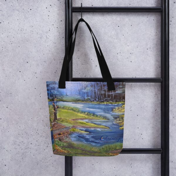 Nightfall at the Riverbend Tote Bag