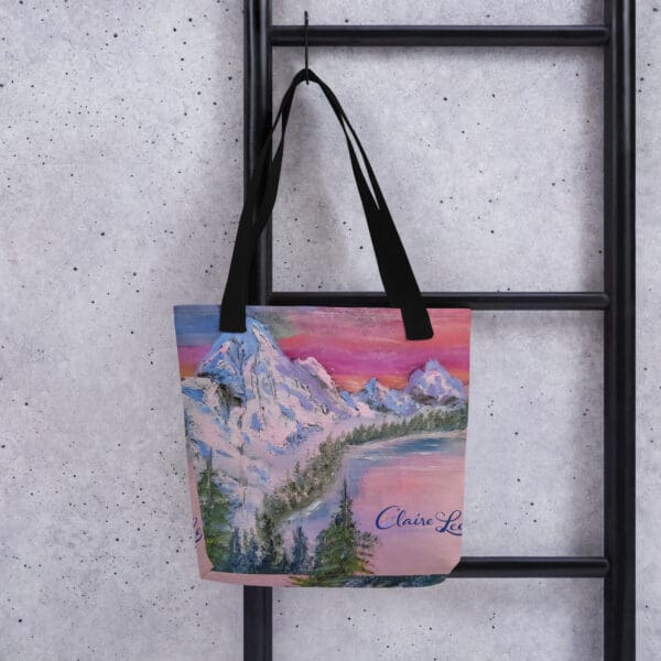 Snow Cap Mountain Tote Bag