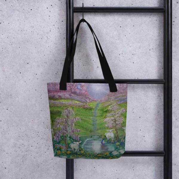 Wisteria and the Lamb Tote Bag