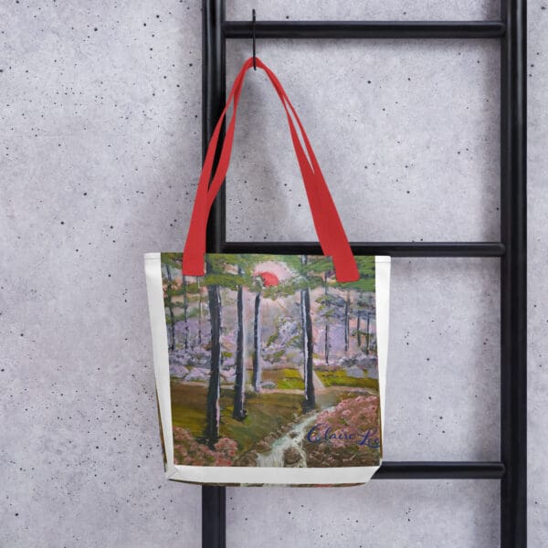 Red Sun Rising Tote Bag - Image 2