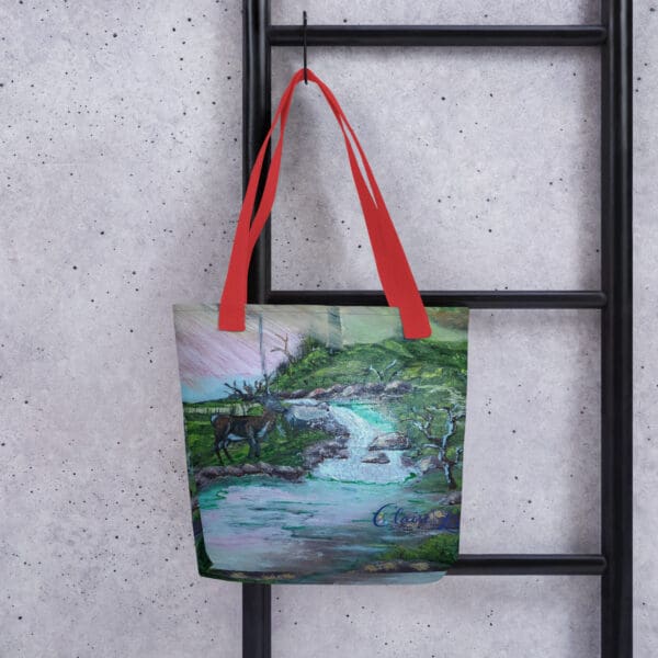 The Flow of Deer Creek Tote Bag - Image 2