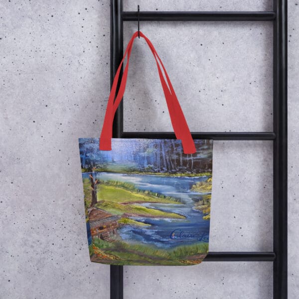 Nightfall at the Riverbend Tote Bag - Image 2