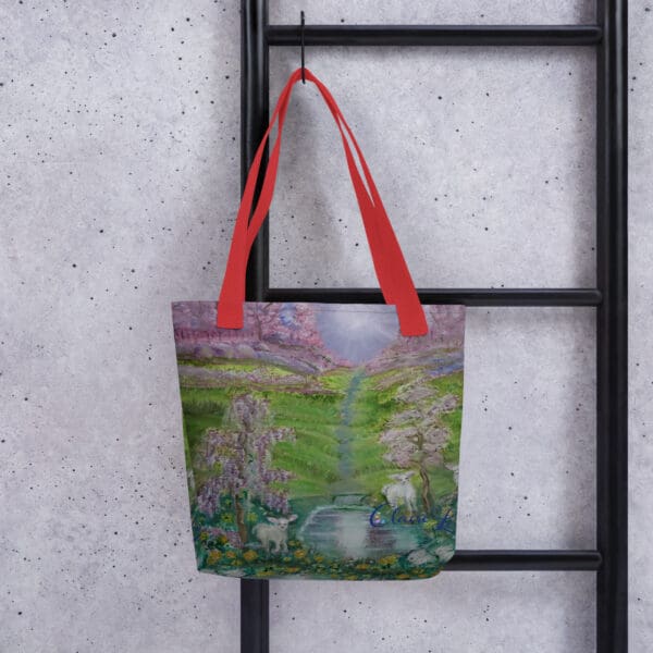 Wisteria and the Lamb Tote Bag - Image 2