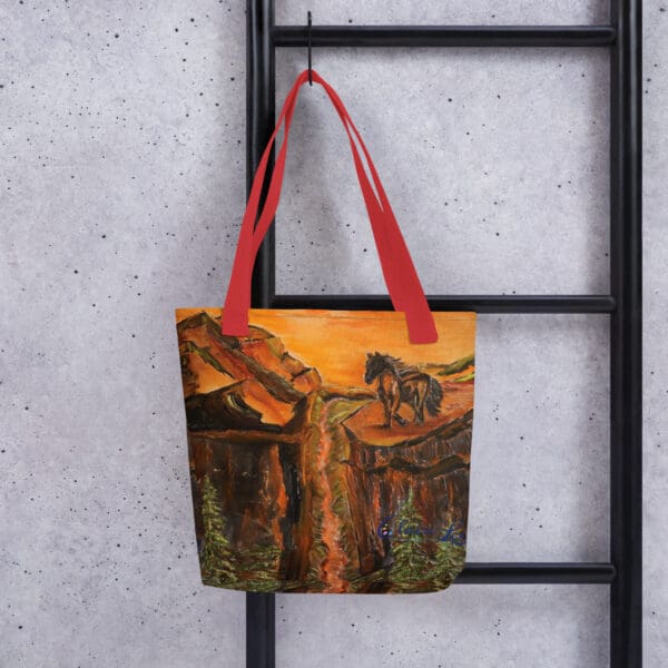 Gone with the Stallion w/Logo Tote Bag - Image 2