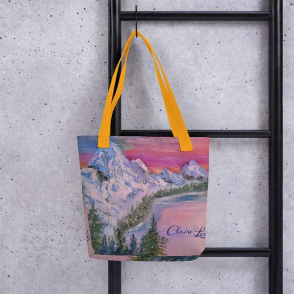 Snow Cap Mountain Tote Bag - Image 3