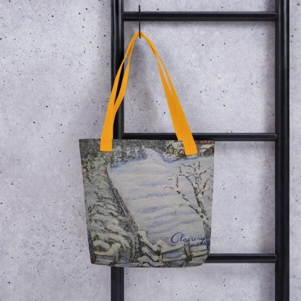 Cabin in the Snow Tote Bag - Image 3