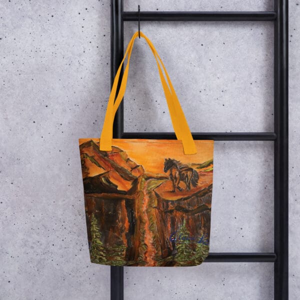 Gone with the Stallion w/Logo Tote Bag - Image 3