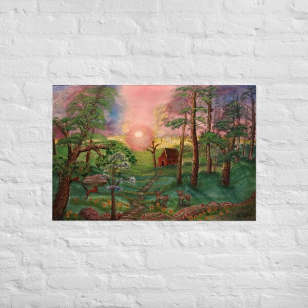 A Cardinal Spring Poster