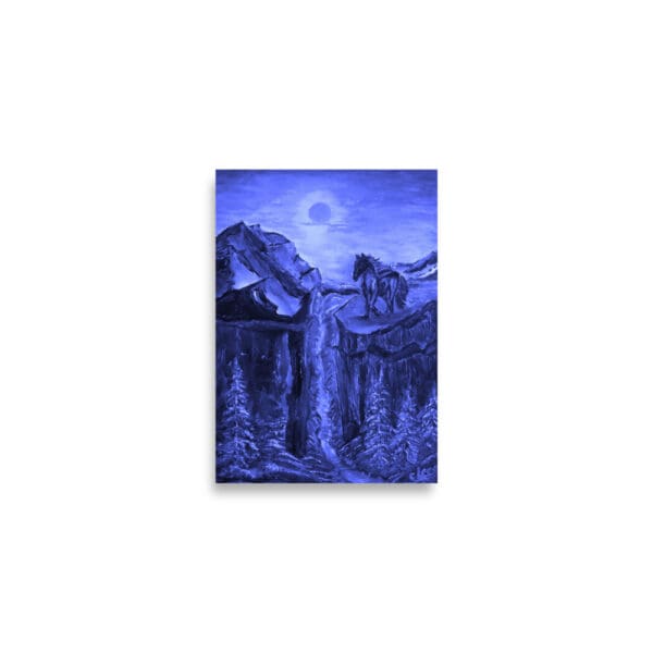 Gone with the Stallion (Blue) Poster