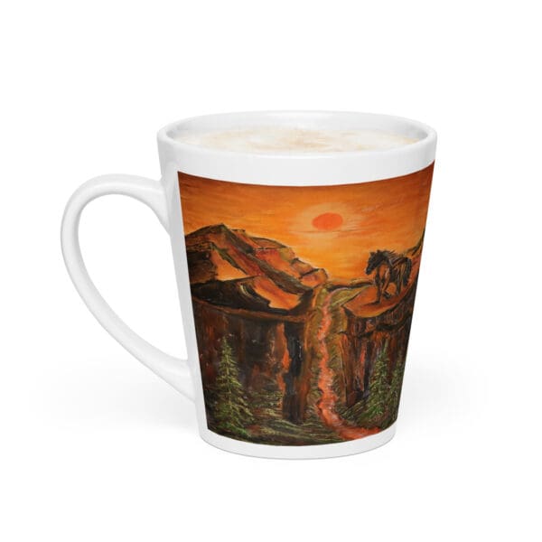 Gone with the Stallion (Original) Latte Mug - Image 2