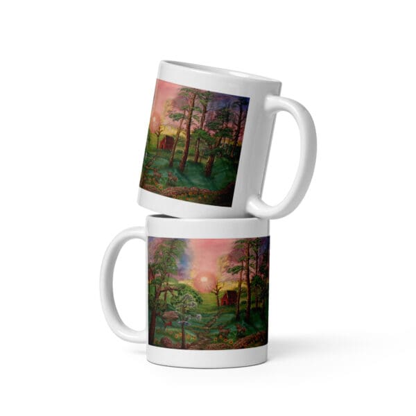 A Cardinal Spring White Glossy Mug - Image 2