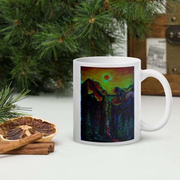 Gone with the Stallion (Tinted) White Glossy Mug - Image 3