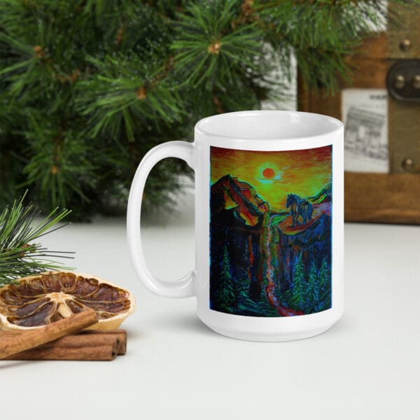 Gone with the Stallion (Tinted) White Glossy Mug - Image 5