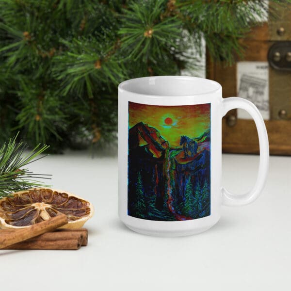Gone with the Stallion (Tinted) White Glossy Mug - Image 6