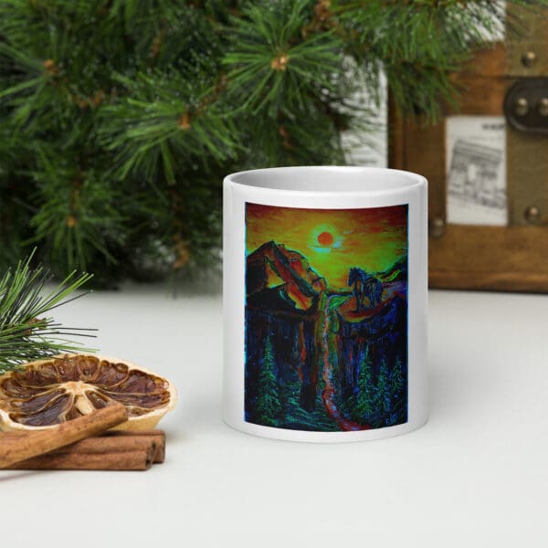 Gone with the Stallion (Tinted) White Glossy Mug - Image 9