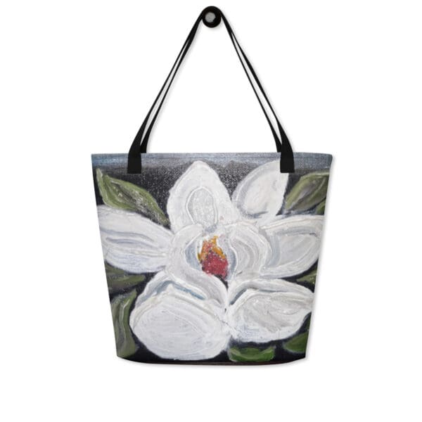 Night Bloom All-Over Print Large Tote Bag - Image 2