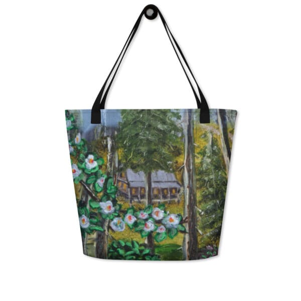 Magnolia Morning All-Over Print Large Tote Bag - Image 2