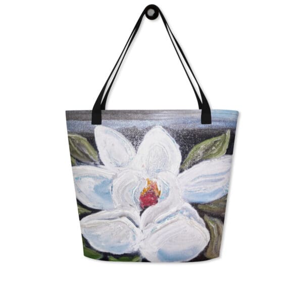 Night Bloom All-Over Print Large Tote Bag
