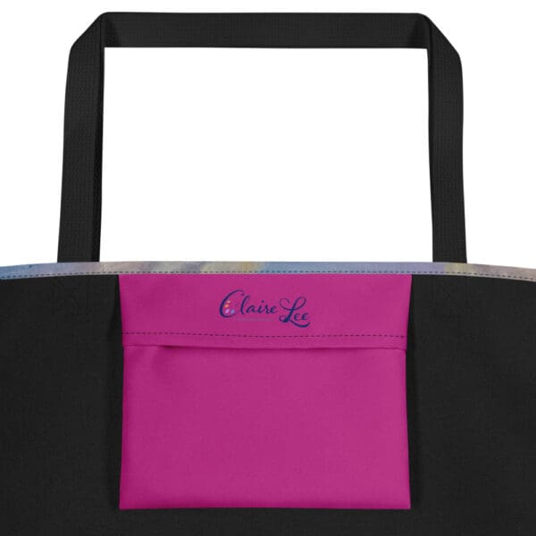 Blooming Plums All-Over Print Large Tote Bag - Image 3
