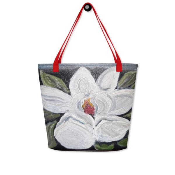 Night Bloom All-Over Print Large Tote Bag - Image 4