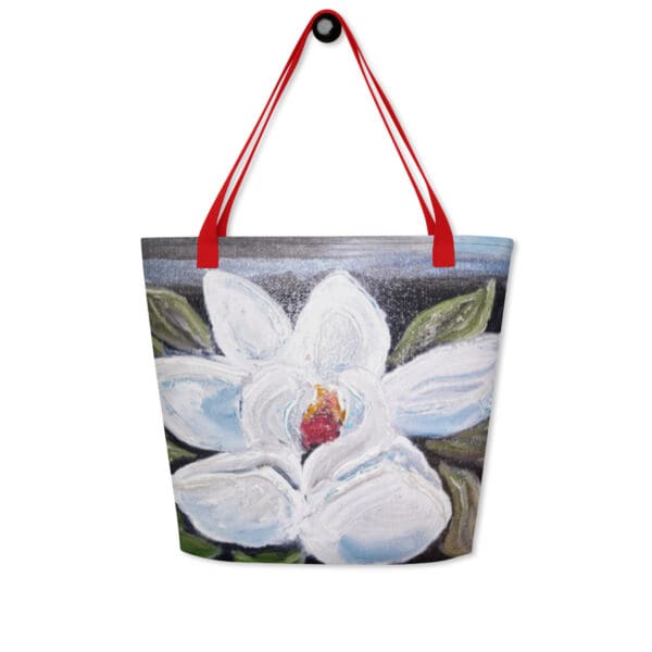 Night Bloom All-Over Print Large Tote Bag - Image 3