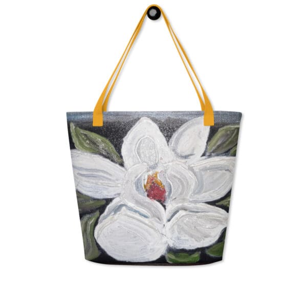 Night Bloom All-Over Print Large Tote Bag - Image 6