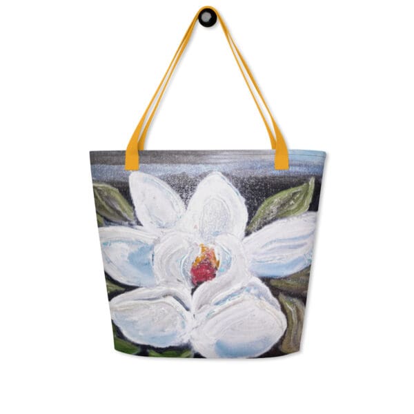 Night Bloom All-Over Print Large Tote Bag - Image 5