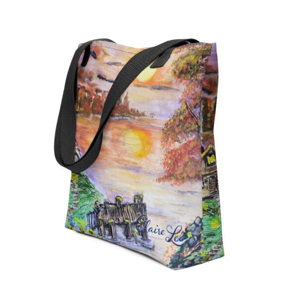 Sunset Lake Tote Bag
