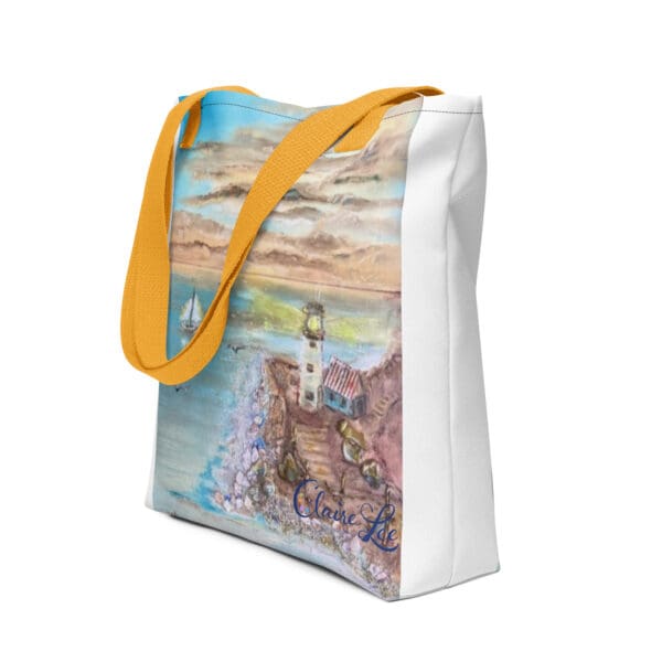 Set Sail at the Lighthouse Tote Bag - Image 3