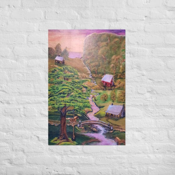 At the Horse Farm Poster