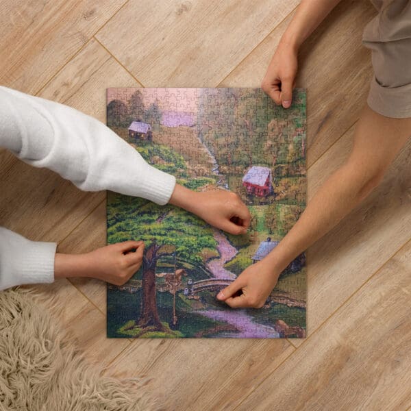 At the Horse Farm Jigsaw Puzzle