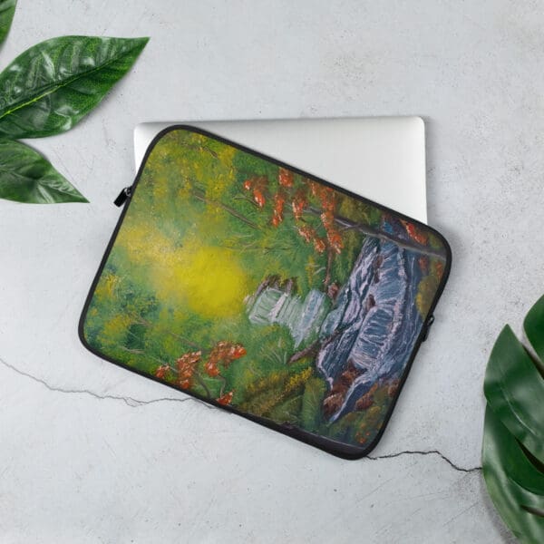 An Evening Waterfall Laptop Sleeve - Image 2