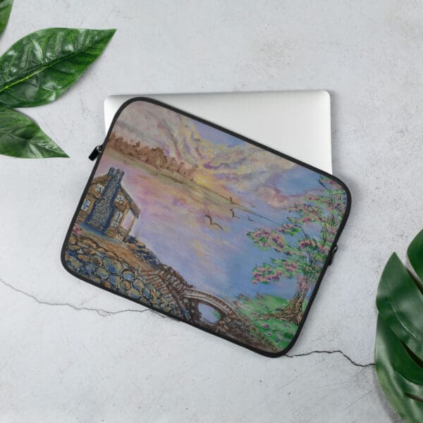 Blooming Plums Laptop Sleeve - Image 2
