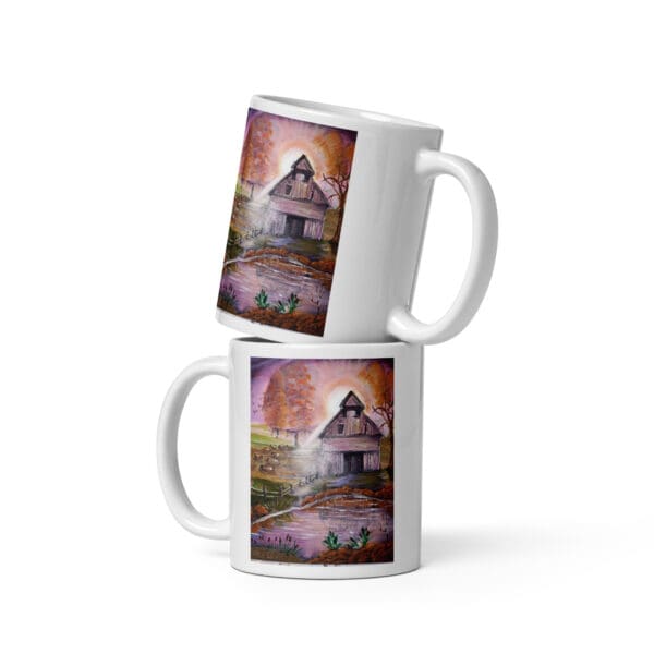Autumn Harvest White Glossy Mug - Image 2
