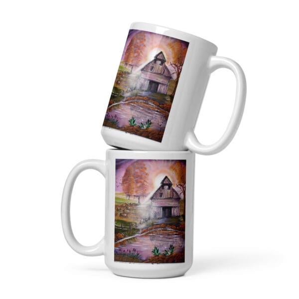 Autumn Harvest White Glossy Mug - Image 3