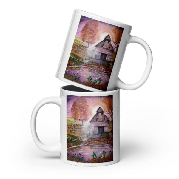 Autumn Harvest White Glossy Mug